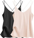 LuxeSilk Satin Crossback Cami Top