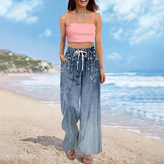 Luxe Flow Boho Wide Leg Palazzo Pants