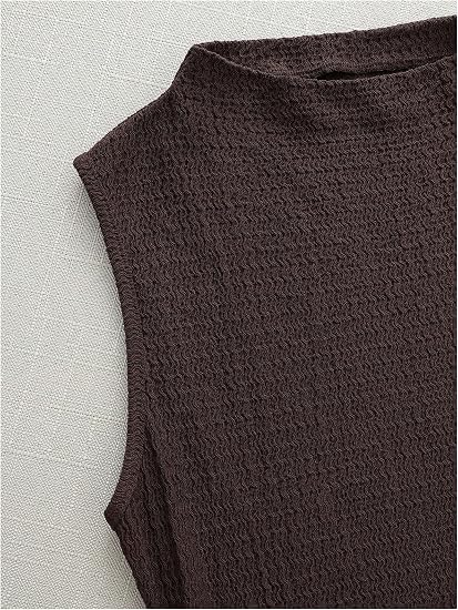 Sculpted Ruched Mock Neck Mini Dress